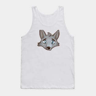 Cute Wolf Drawing Tank Top